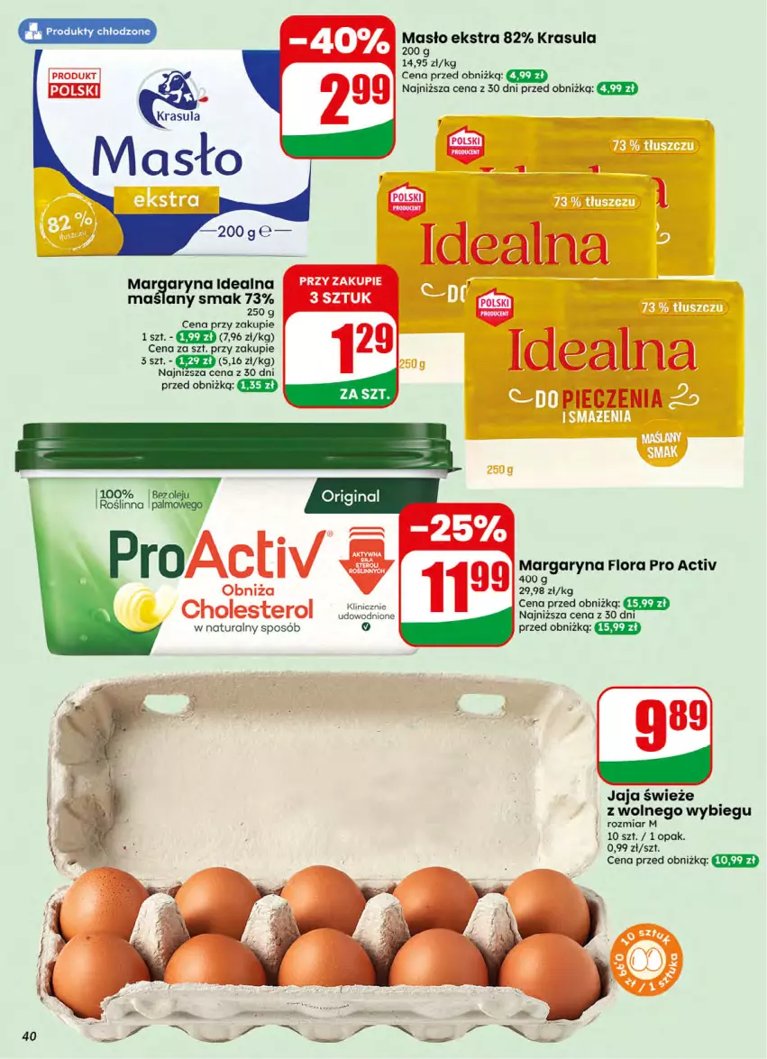 Gazetka promocyjna Dino - Gazetka 32 / 2026 - ważna 05.08 do 11.08.2026 - strona 40 - produkty: Flora, Jaja, Margaryna, Masło, Olej
