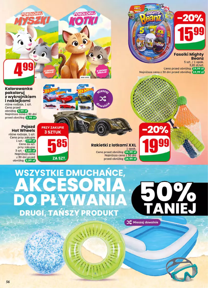 Gazetka promocyjna Dino - Gazetka 32 / 2026 - ważna 05.08 do 11.08.2026 - strona 56 - produkty: Fa, Hot Wheels, Klej, Kolorowanka, Pojazd