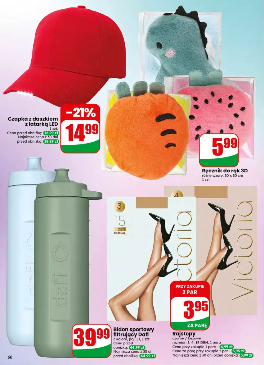 Gazetka promocyjna Dino - Gazetka 32 / 2026 - ważna 05.08 do 11.08.2026 - strona 60 - produkty: Czapka, Por, Rajstopy, Ręcznik, Sport, Top