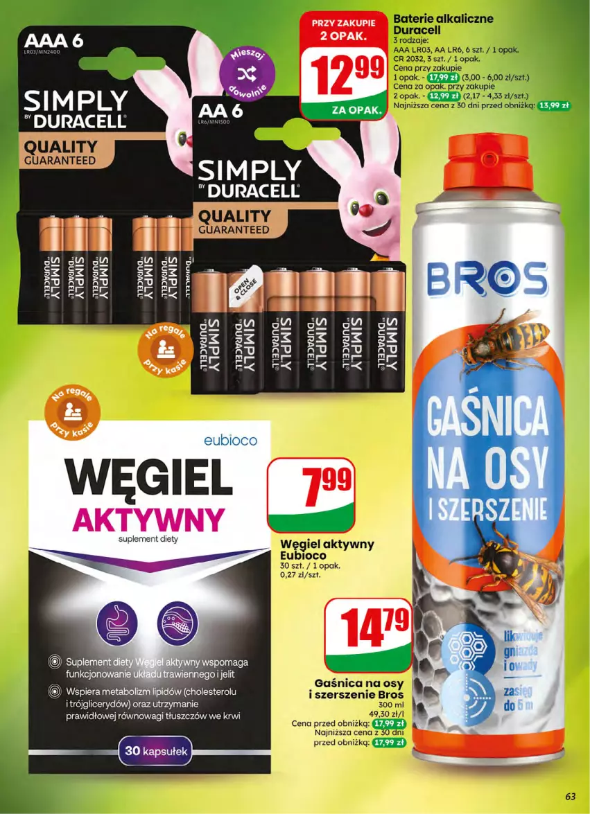 Gazetka promocyjna Dino - Gazetka 32 / 2026 - ważna 05.08 do 11.08.2026 - strona 63 - produkty: Duracell, Fa, Suplement diety, Wagi, Węgiel aktywny