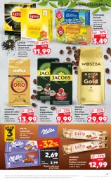 Gazetka promocyjna Kaufland - OFERTA TYGODNIA - Gazetka - ważna od 28.07 do 28.07.2021 - strona 31 - produkty: Gra, Kawa ziarnista, Rama, Praliny, Kawa mielona, Kawa, Herbata czarna, Lipton, Czekolada, Teekanne, Ferrero, Lavazza, Mocca Fix Gold, Jacobs, Woseba, Herbata, Milka, Herbata owocowa