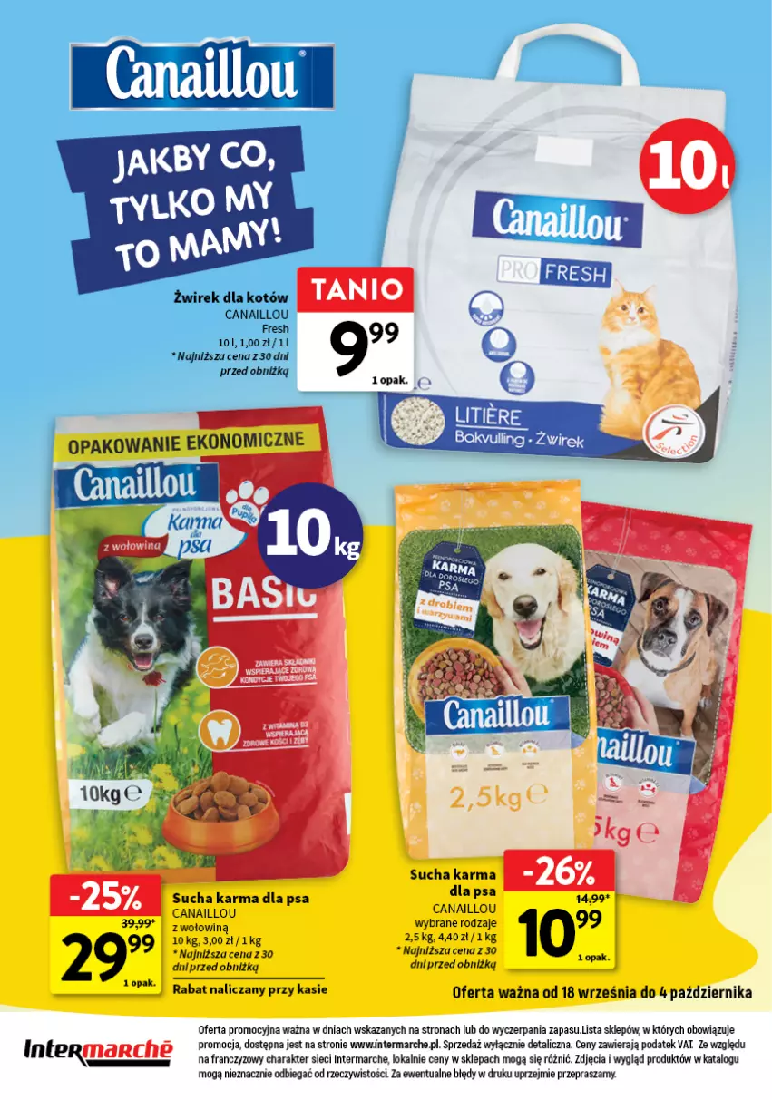 Gazetka promocyjna Intermarche - Katalog Z miłości do pupila - ważna 18.09 do 04.10.2025 - strona 12 - produkty: Canaillou, Sucha karma