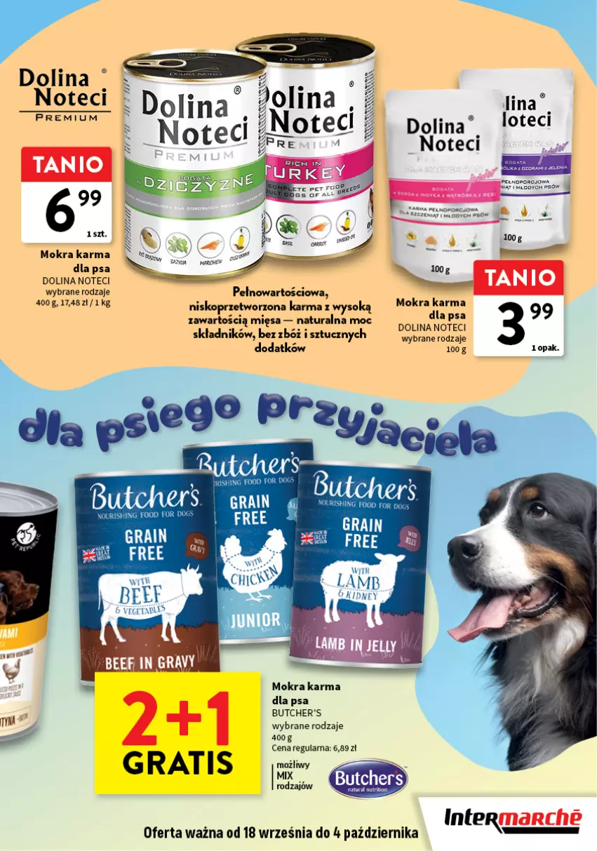 Gazetka promocyjna Intermarche - Katalog Z miłości do pupila - ważna 18.09 do 04.10.2025 - strona 3 - produkty: Butcher's, Gra, Mokra karma, Por, Sok