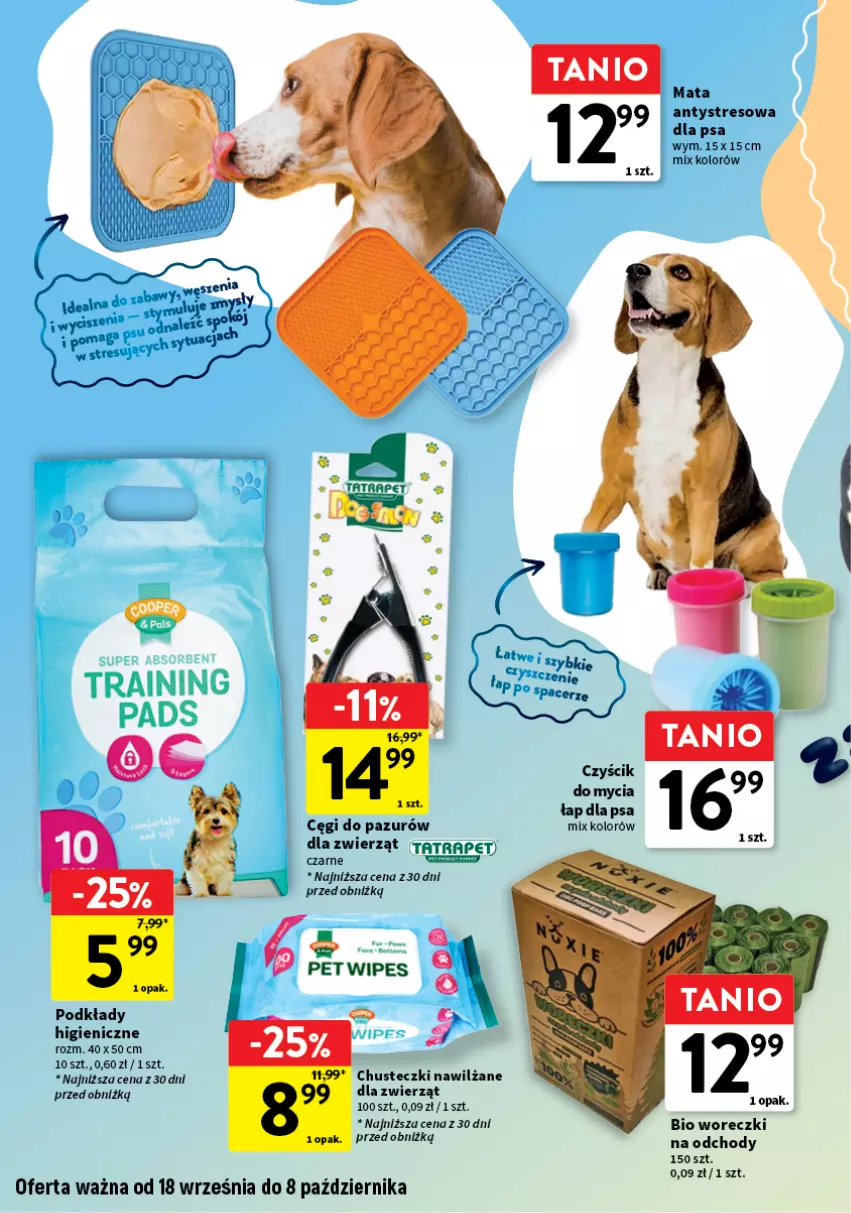 Gazetka promocyjna Intermarche - Katalog Z miłości do pupila - ważna 18.09 do 04.10.2025 - strona 6 - produkty: Chusteczki, Podkład