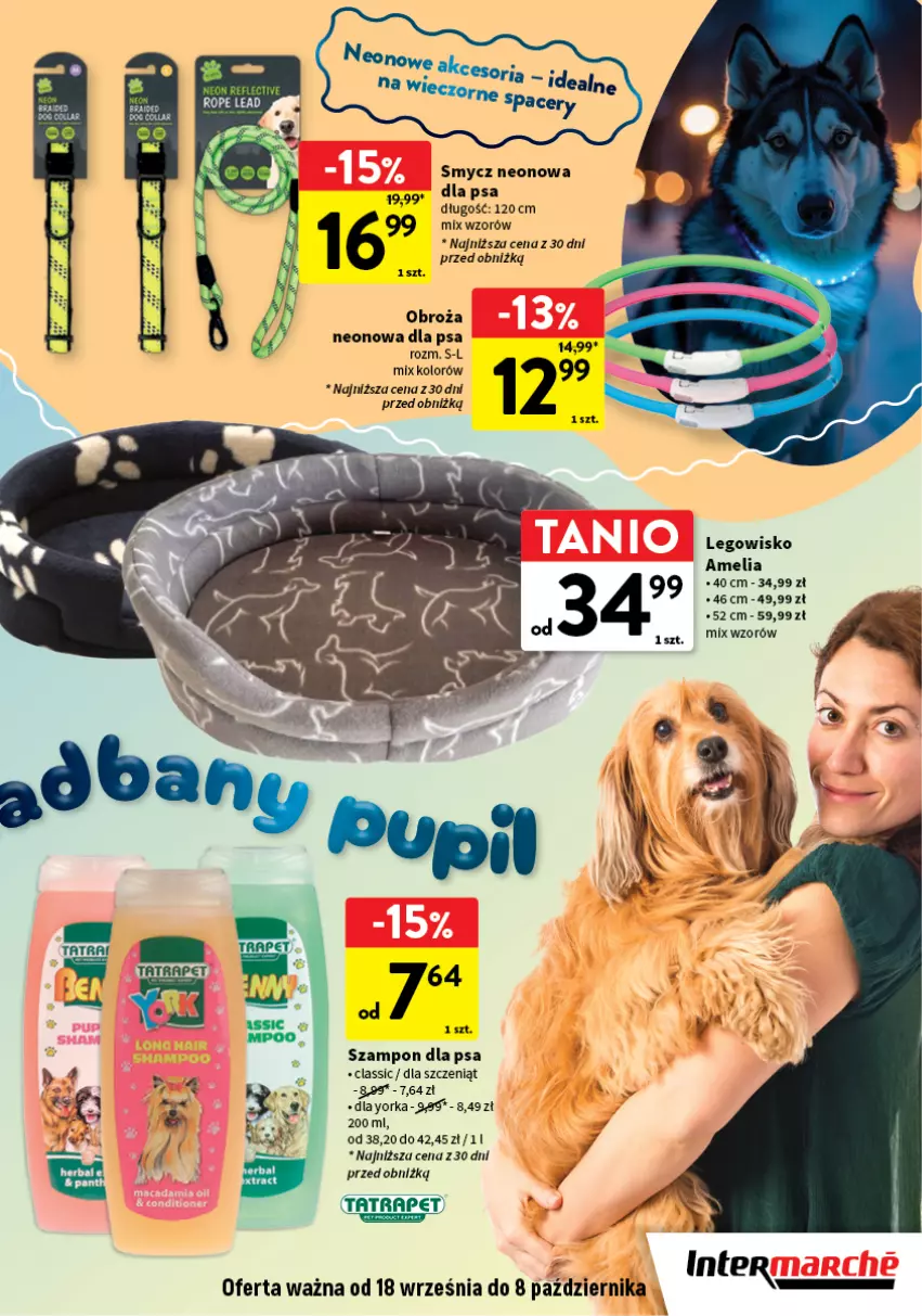 Gazetka promocyjna Intermarche - Katalog Z miłości do pupila - ważna 18.09 do 04.10.2025 - strona 7 - produkty: LEGO, Legowisko, Smycz, Szampon, Tatra