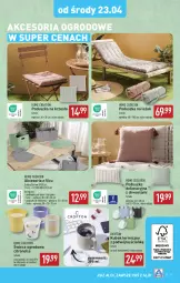 Gazetka promocyjna Aldi - Artykuły przemysłowe i tekstylia - Gazetka - ważna od 26.04 do 26.04.2025 - strona 3 - produkty: Poduszka dekoracyjna, Kosz, Talerz, Torba, Kubek termiczny, Kubek, Krzesło, Poduszka, Podkład