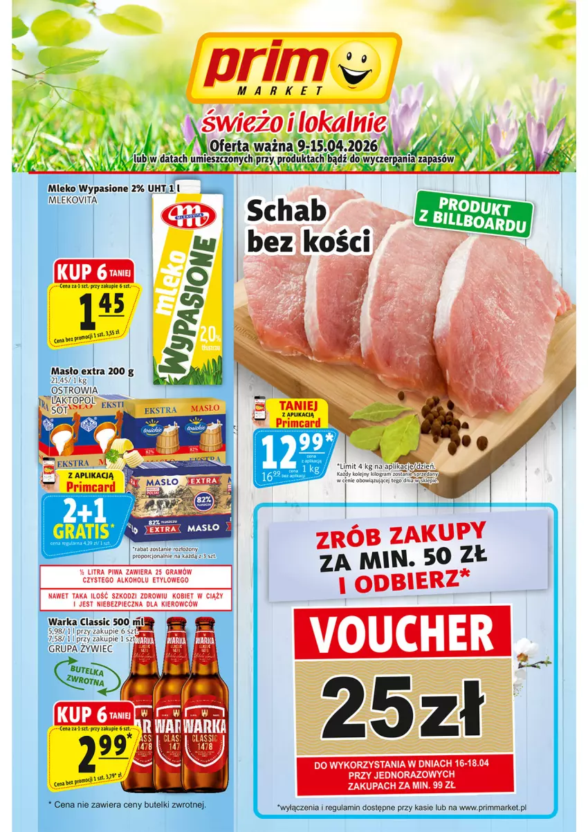 Gazetka promocyjna Prim Market - ważna 09.04 do 15.04.2026 - strona 1 - produkty: Gra, Masło, Piec, Piwa