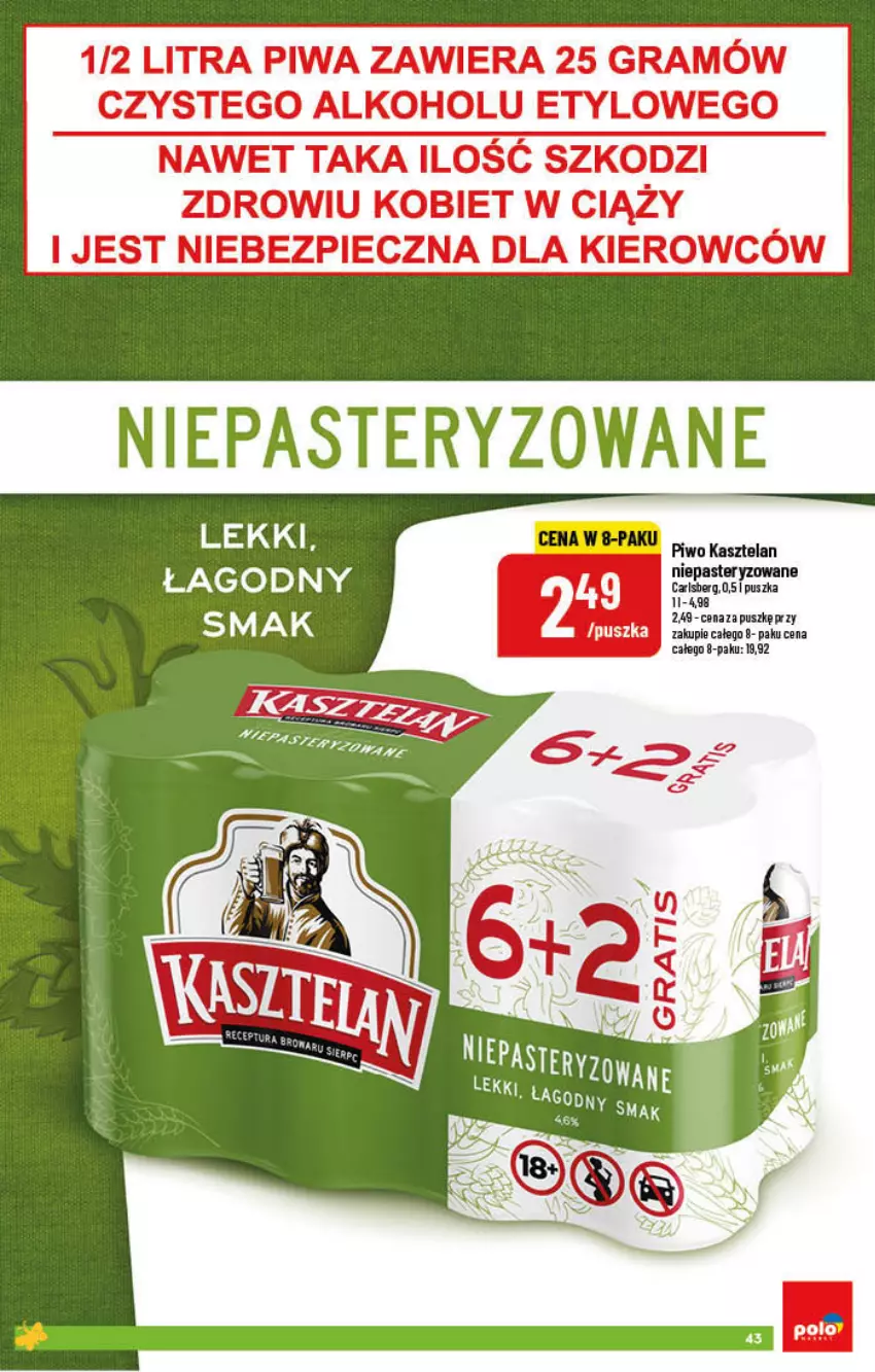 Gazetka promocyjna PoloMarket - Gazetka pomocyjna - ważna 06.04 do 12.04.2022 - strona 43 - produkty: Carlsberg