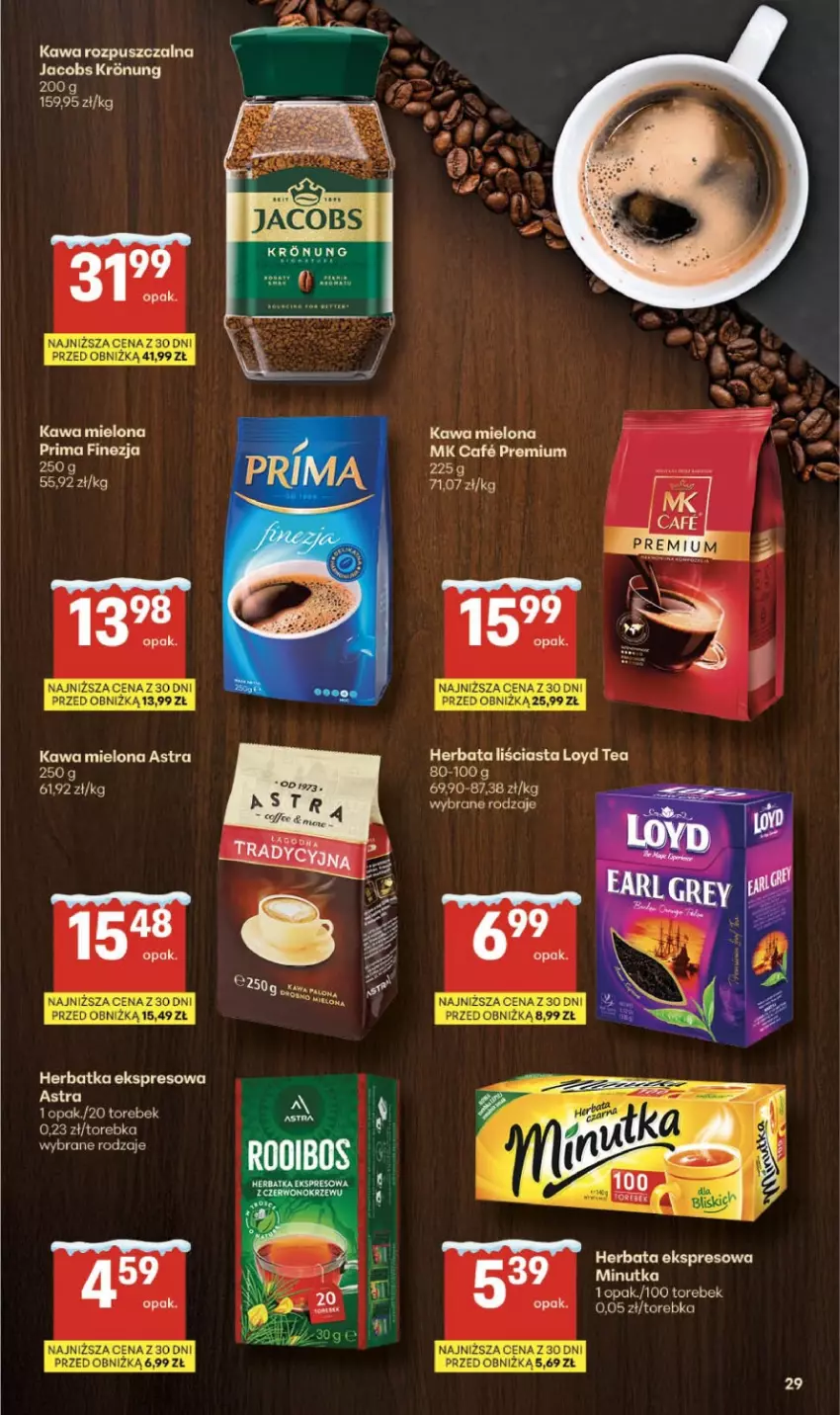 Gazetka promocyjna Delikatesy Centrum - Franczyza DC05 Czwartek - ważna 29.01 do 04.02.2026 - strona 29 - produkty: Fa, Herbata, Jaja, Kawa, Kawa mielona, Kawa rozpuszczalna, LG, Loyd, Torebka