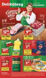 Gazetka promocyjna Delikatesy Centrum - Franczyza DC05 Czwartek - Gazetka - ważna od 04.02 do 04.02.2026 - strona 1 - produkty: Makaron, Sok, Rum, Koc, Papier, Rama, Kawa mielona, Kawa, Tran, Schab wieprzowy, Ręcznik, Rolki, Foxy, Olej rzepakowy, Jacobs, Olej, Pomidory, K2