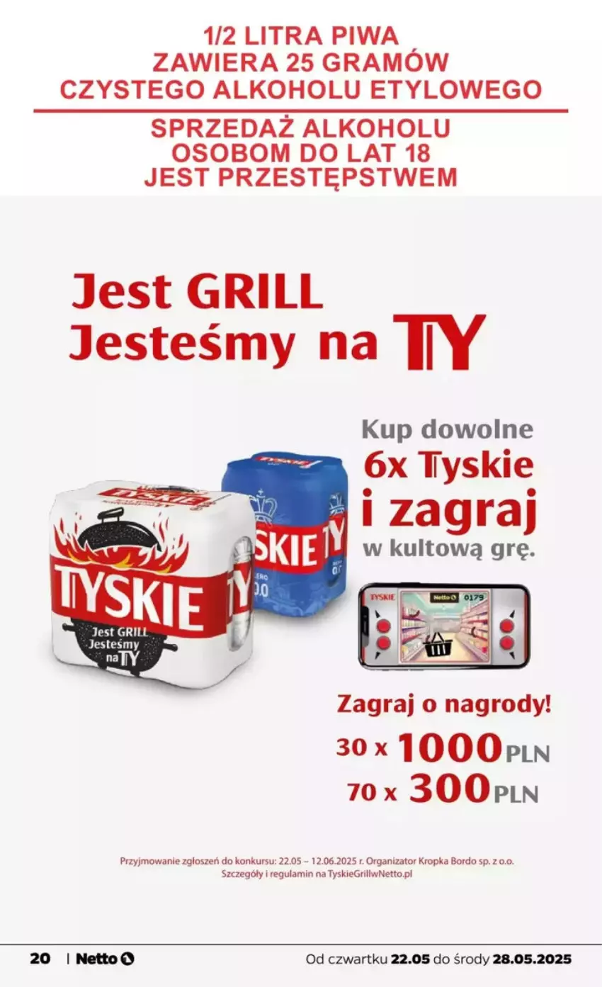 Gazetka promocyjna Netto - ważna 22.05 do 28.05.2025 - strona 13 - produkty: Gra, Grill, Piwa, Tyskie