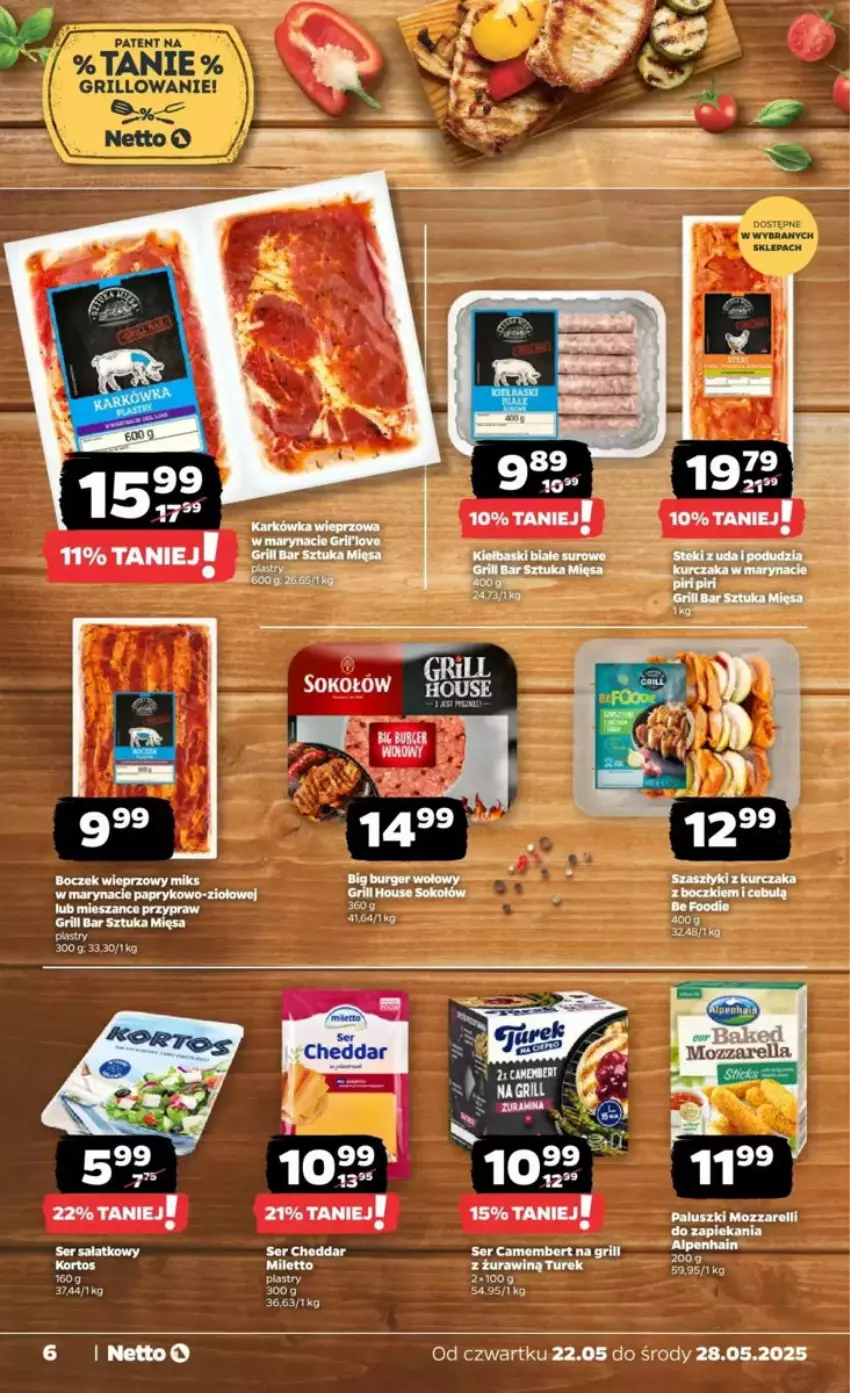 Gazetka promocyjna Netto - ważna 22.05 do 28.05.2025 - strona 56 - produkty: Camembert, Cheddar, Grill, Piast, Ser, Sok, Sokołów