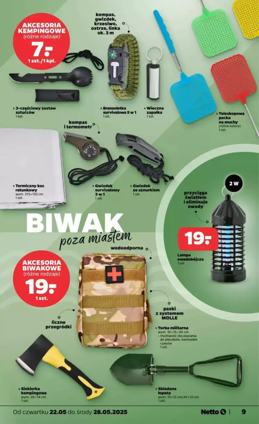 Gazetka promocyjna Netto - ważna 22.05 do 28.05.2025 - strona 69 - produkty: Inka, Koc, Plecak, Teleskop, Termometr, Torba