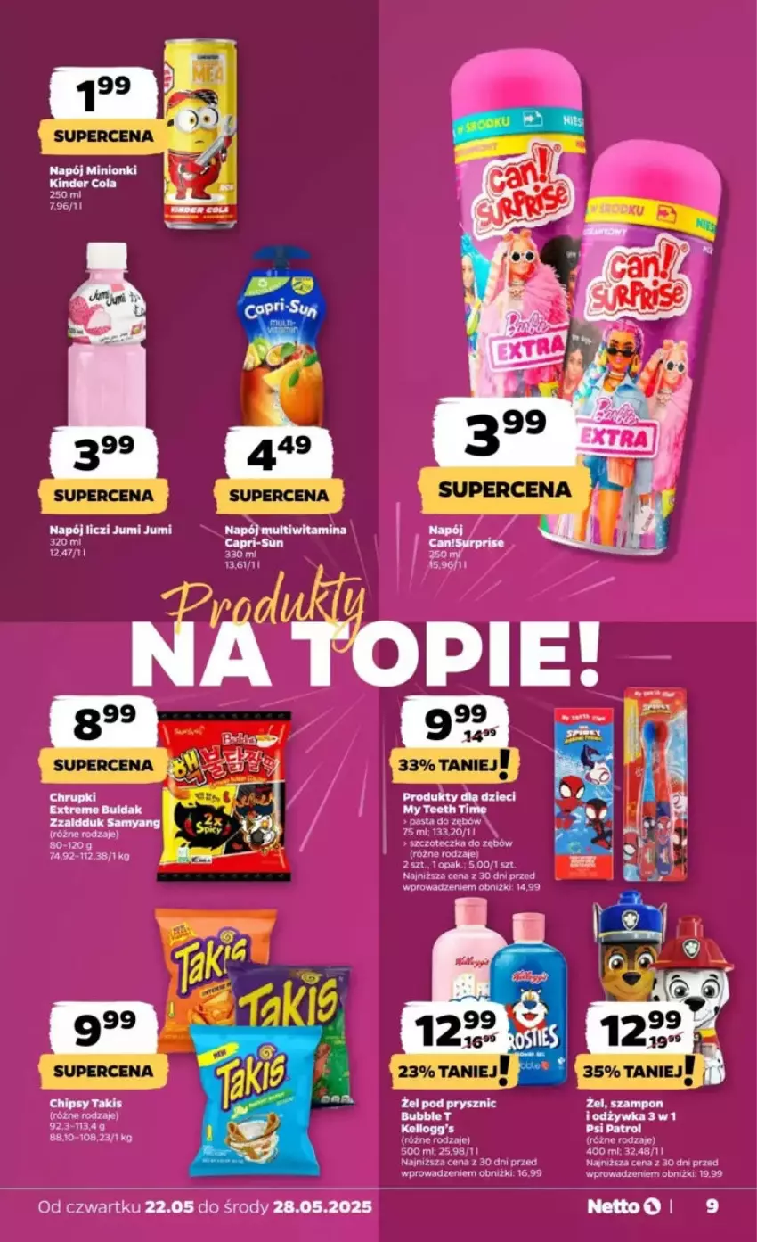 Gazetka promocyjna Netto - ważna 22.05 do 28.05.2025 - strona 72 - produkty: Chipsy, Kinder, Liczi, Napój, Pasta do zębów