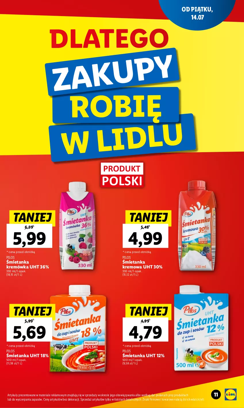 Gazetka promocyjna Lidl - GAZETKA - ważna 14.07 do 23.07.2023 - strona 11 - produkty: Kremówka, Pilos