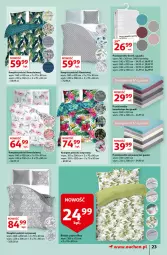 Gazetka promocyjna Auchan - Maxi Paki Niskie Ceny Hipermarkety - Gazetka - ważna od 19.01 do 19.01.2022 - strona 23 - produkty: Pościel, Prześcieradło, Komplet pościeli
