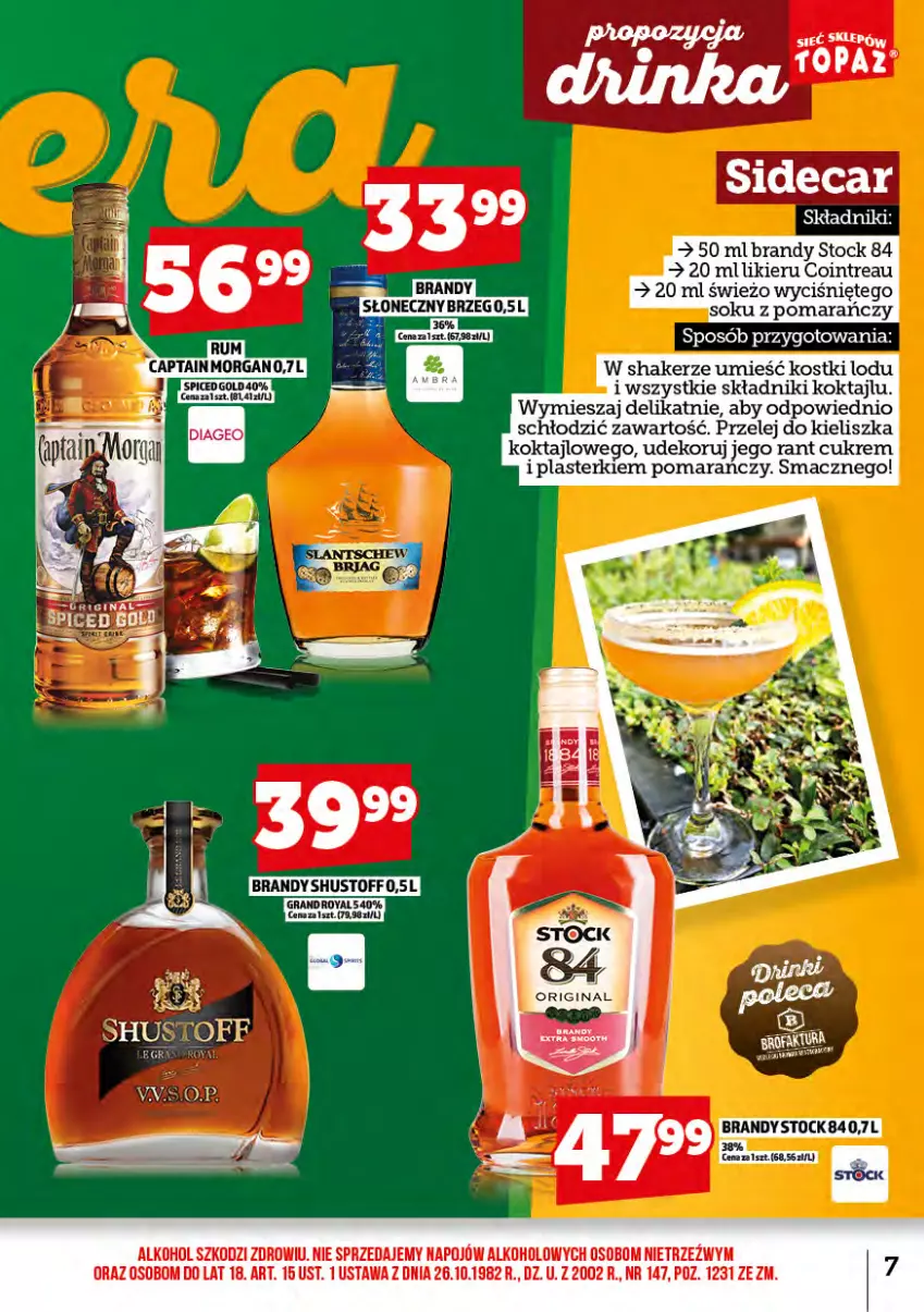 Gazetka promocyjna Topaz - Gazetka - ważna 01.02 do 28.02.2025 - strona 8 - produkty: Brandy, Gin, Gra, Likier, Plasterki, Sok, Stock