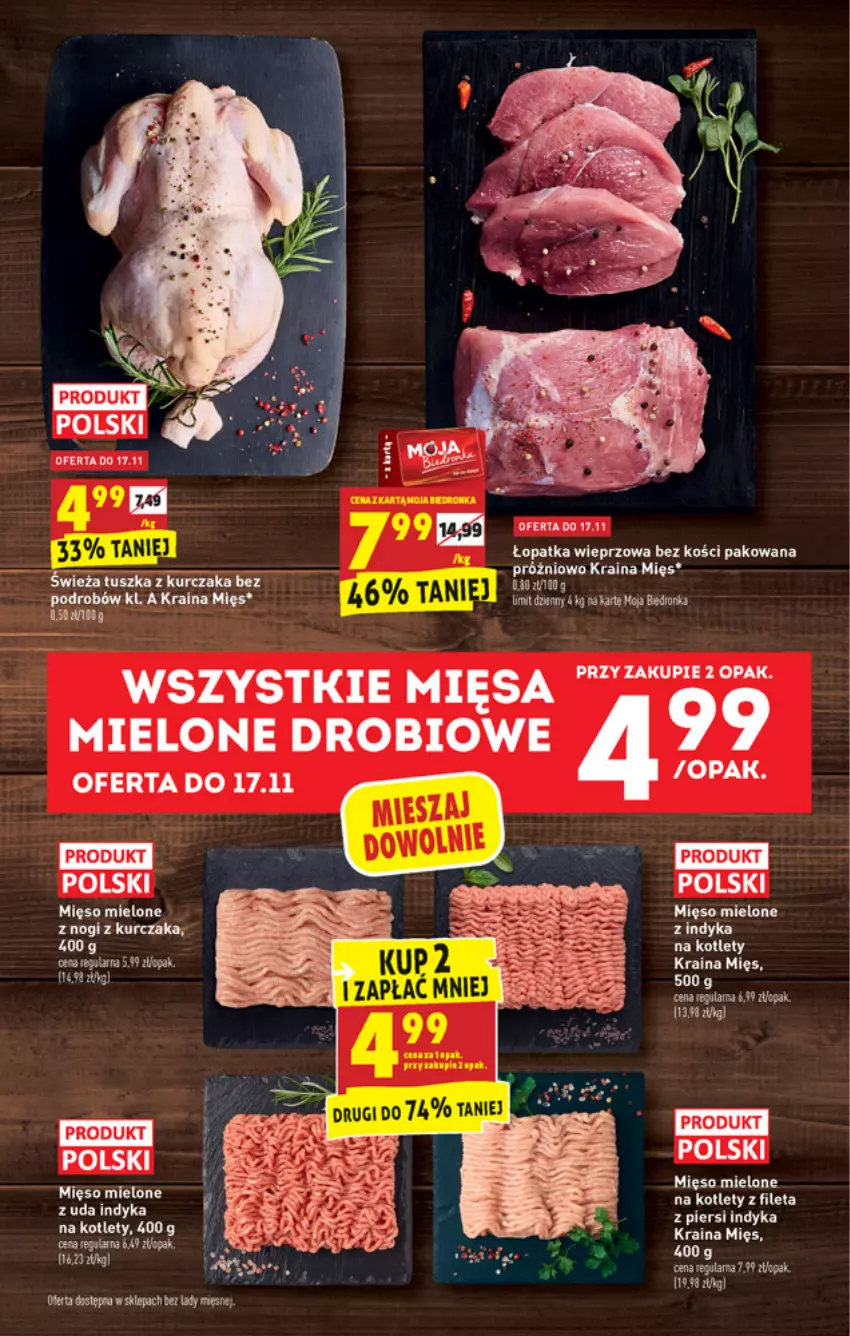 Gazetka promocyjna Biedronka - W tym tygodniu - ważna 15.11 do 20.11.2021 - strona 19 - produkty: Fa, HP, Kotlet, Kurczak, Mięso, Mięso mielone, Tusz