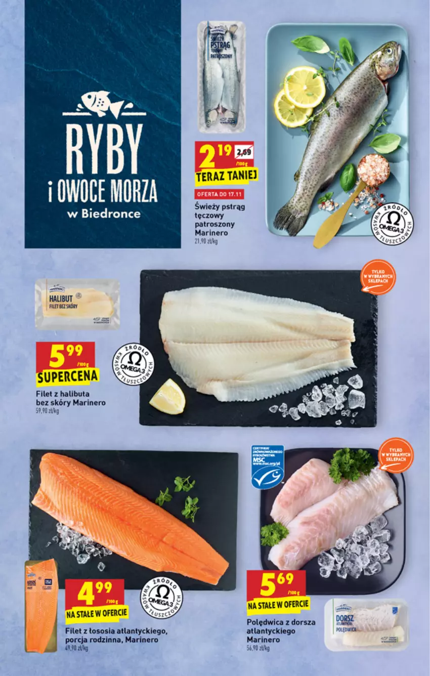 Gazetka promocyjna Biedronka - W tym tygodniu - ważna 15.11 do 20.11.2021 - strona 23 - produkty: Dorsz, Halibut, Polędwica, Por, Sos, Tera