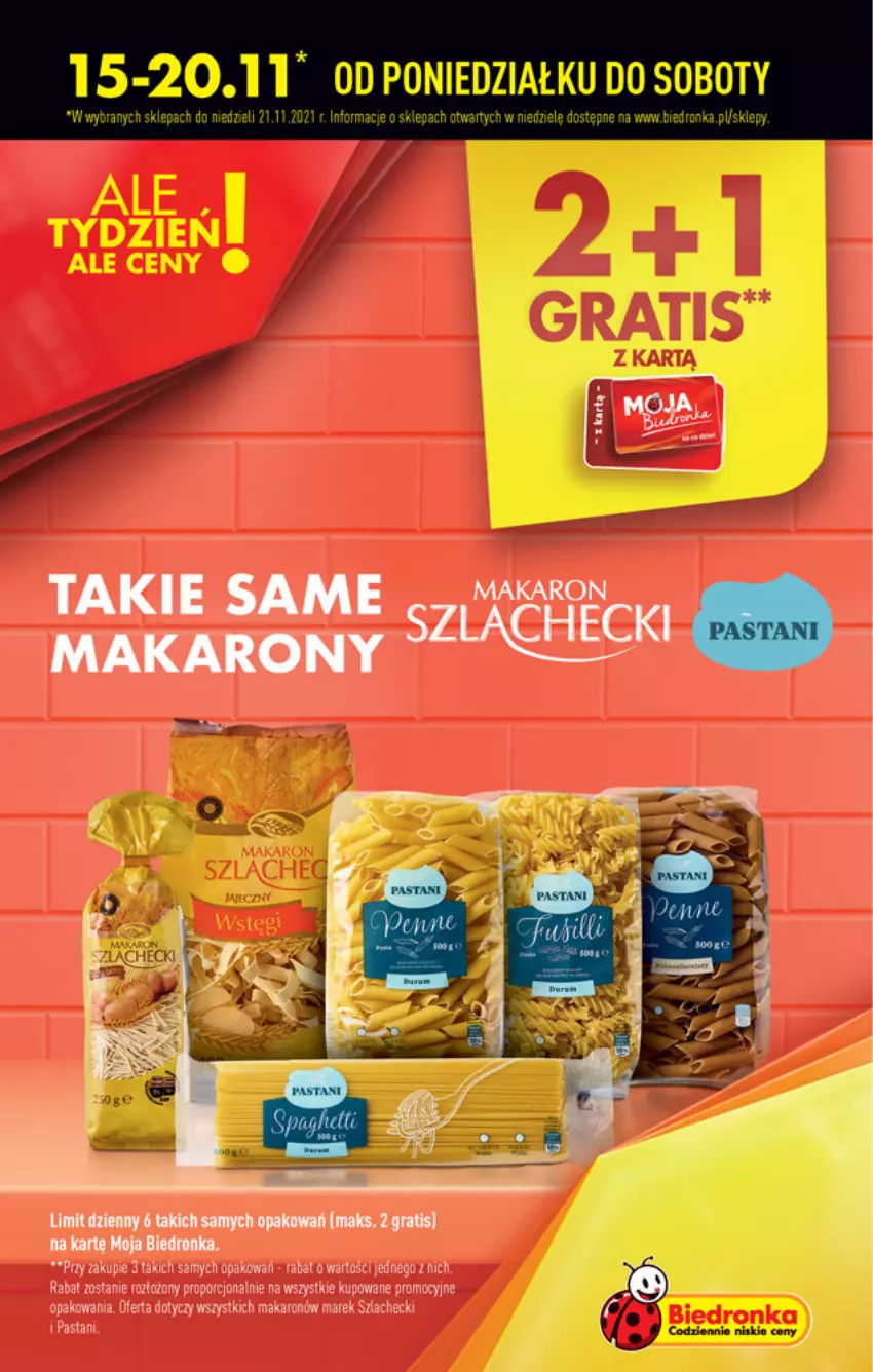 Gazetka promocyjna Biedronka - W tym tygodniu - ważna 15.11 do 20.11.2021 - strona 3 - produkty: Gra, Makaron, Por