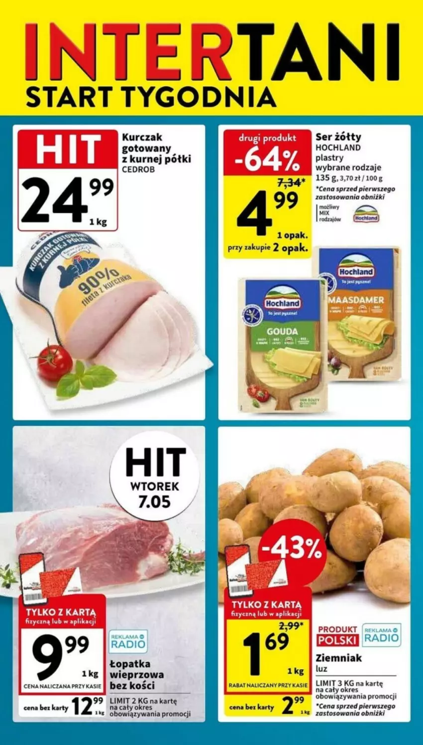 Gazetka promocyjna Intermarche - ważna 30.04 do 08.05.2024 - strona 14 - produkty: Hochland, Kurczak, Kurczak gotowany, Ser