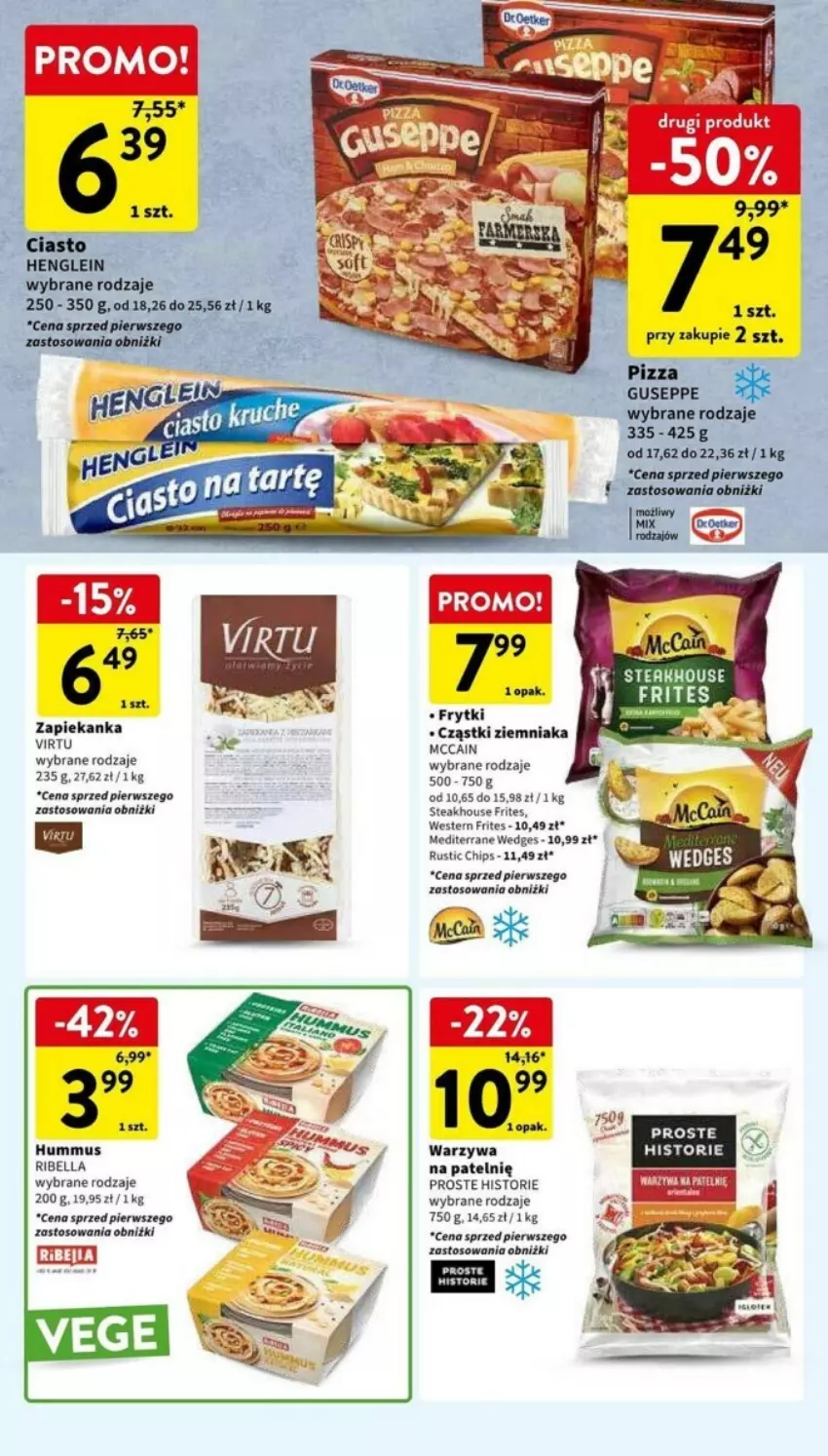 Gazetka promocyjna Intermarche - ważna 30.04 do 08.05.2024 - strona 21 - produkty: Bell, Bella, Frytki, Hummus, McCain, Melon, Mus, Pizza, Rust, Ryż, Virtu, Warzywa, Zapiekanka