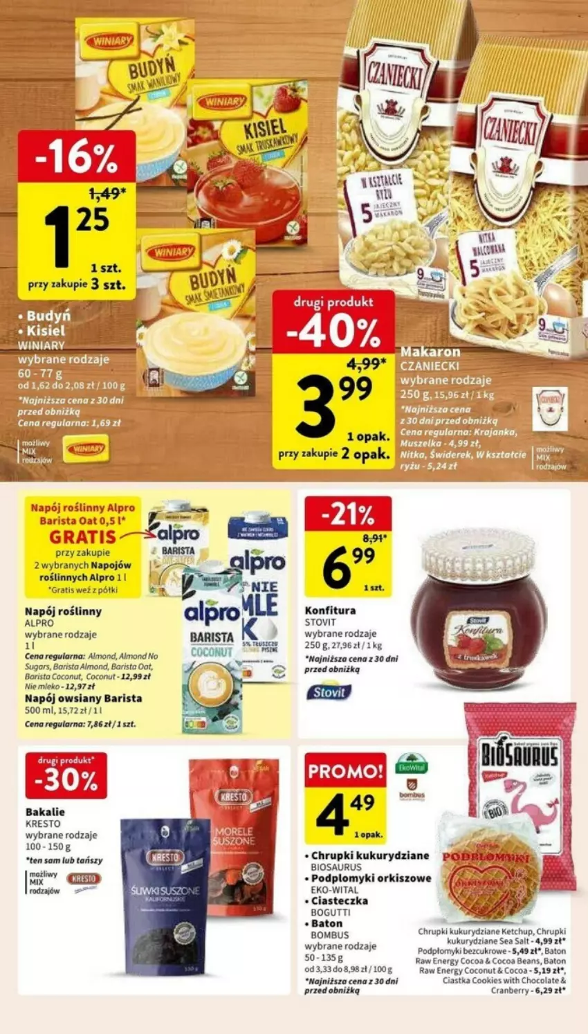 Gazetka promocyjna Intermarche - ważna 30.04 do 08.05.2024 - strona 29 - produkty: Alpro, Baton, Chrupki, Ciastka, Gra, Ketchup, Konfitura, Mleko, Napój, Napój roślinny