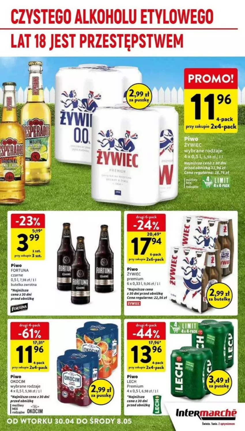 Gazetka promocyjna Intermarche - ważna 30.04 do 08.05.2024 - strona 6 - produkty: Fortuna, Koc, Okocim, Piwa, Piwo