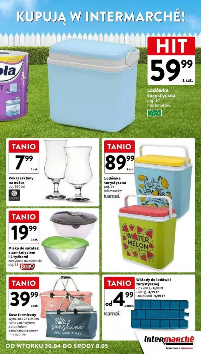 Gazetka promocyjna Intermarche - ważna 30.04 do 08.05.2024 - strona 8 - produkty: Kosz, Lodówka, Miska, Rama, Sałat