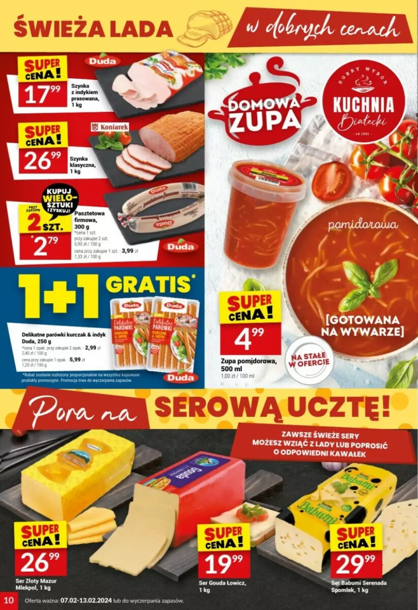 Gazetka promocyjna Twoj Market - ważna 07.02 do 13.02.2024 - strona 2 - produkty: Duda, Kurczak, Parówki, Zupa, Zupa pomidorowa