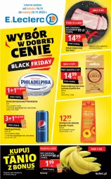 Gazetka promocyjna E Leclerc - Gazetka - ważna od 25.11 do 25.11.2023 - strona 1 - produkty: Fructis, Gin, BIC, Zott, Kawa mielona, Kawa, Schab wieprzowy, Napój gazowany, Szampon, Garnier, Lavazza, Napój