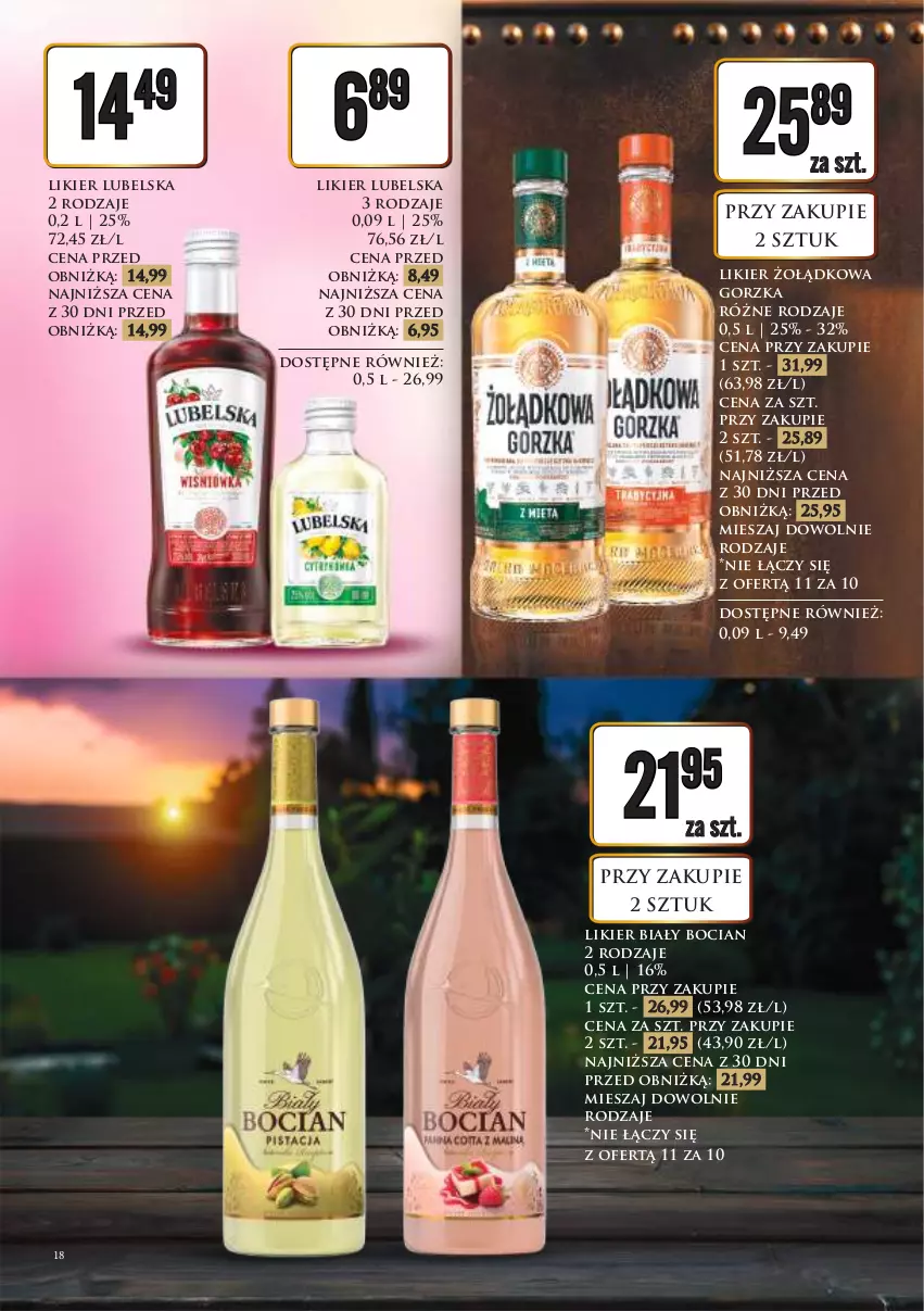 Gazetka promocyjna Dino - Katalog alkoholowy / maj-czerwiec 2026 - ważna 29.05 do 06.06.2026 - strona 18 - produkty: Biały Bocian, Likier