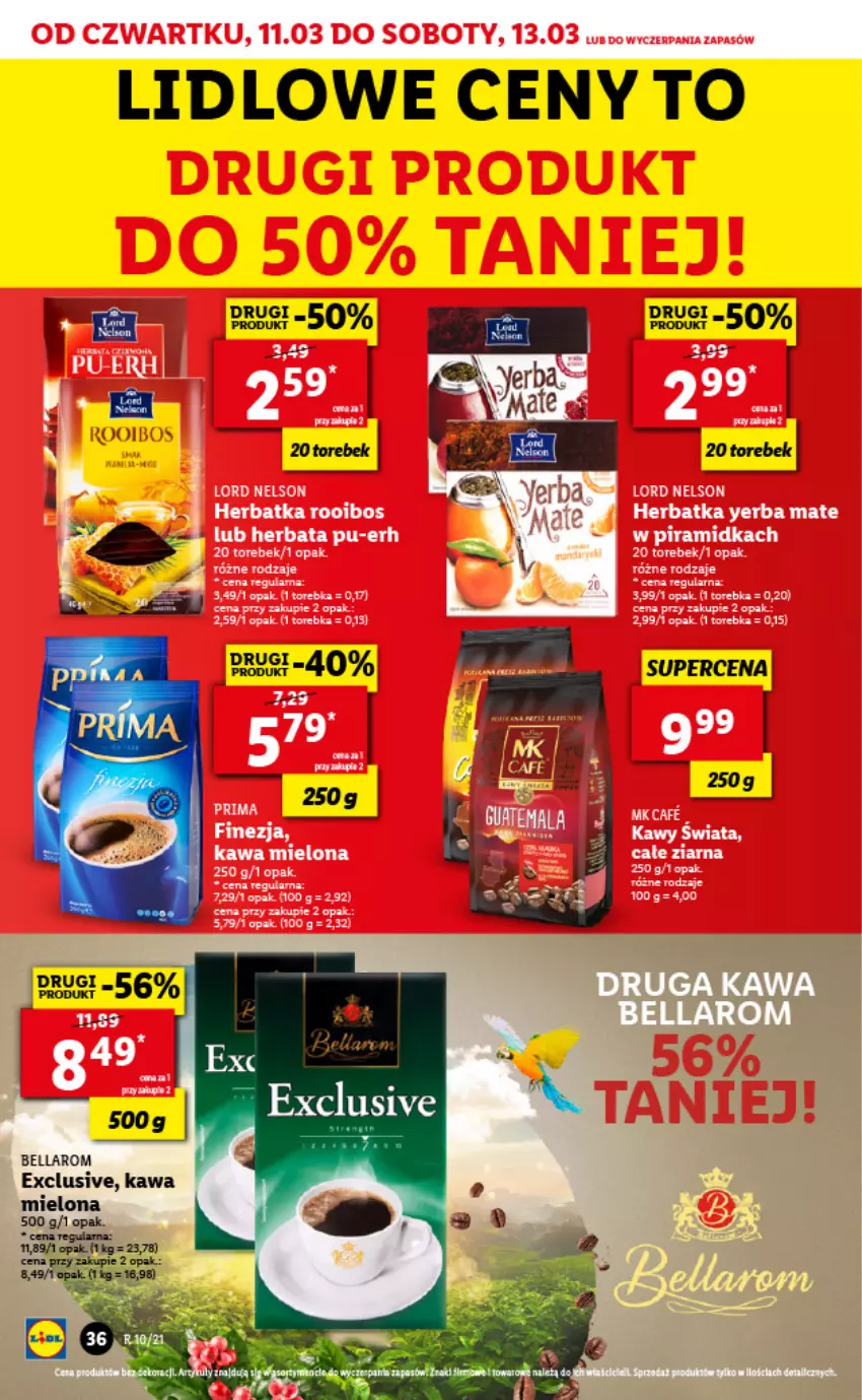 Gazetka promocyjna Lidl - GAZETKA - ważna 11.03 do 13.03.2021 - strona 36 - produkty: Bell, Bella, Kawa, Kawa mielona