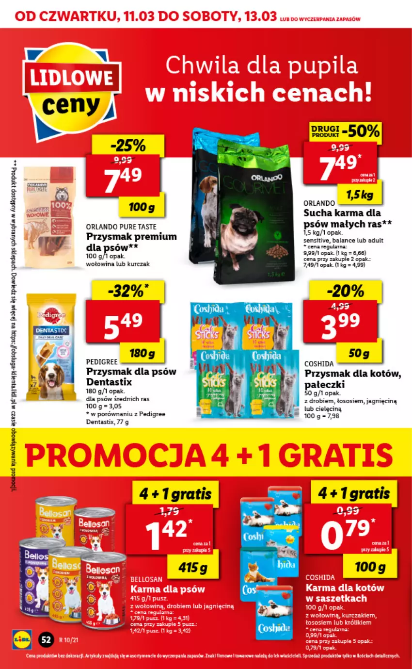 Gazetka promocyjna Lidl - GAZETKA - ważna 11.03 do 13.03.2021 - strona 52 - produkty: Gry, Kurczak, LG, Pedigree, Por, Pur, Ser, Sos, Sucha karma