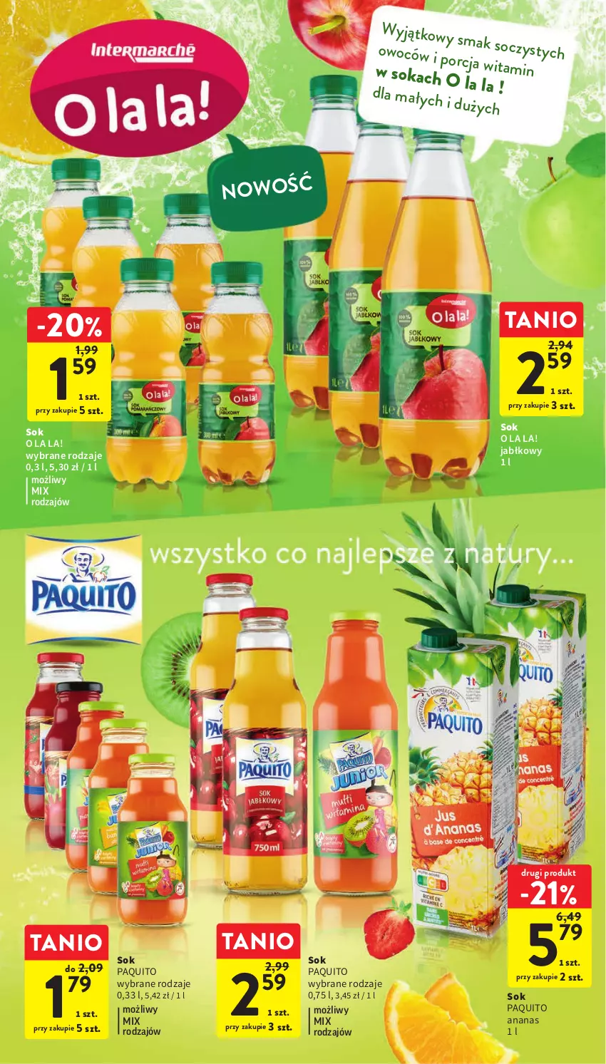 Gazetka promocyjna Intermarche - Gazetka Intermarche - ważna 04.04 do 11.04.2023 - strona 42 - produkty: Ananas, Por, Sok