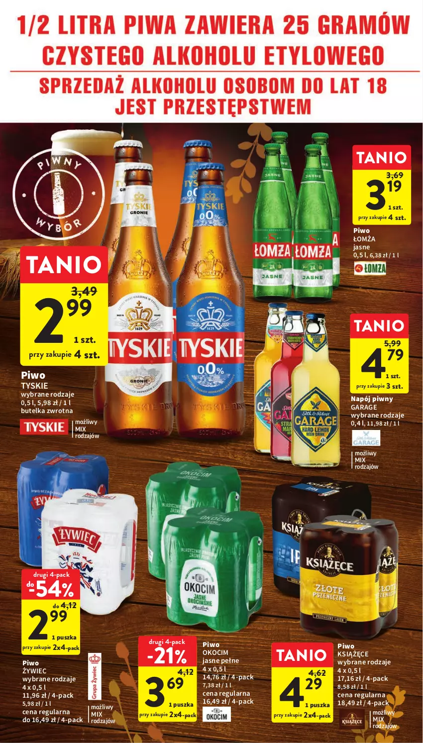 Gazetka promocyjna Intermarche - Gazetka Intermarche - ważna 04.04 do 11.04.2023 - strona 44 - produkty: Koc, Książęce, Napój, Okocim, Piwo, Tyskie