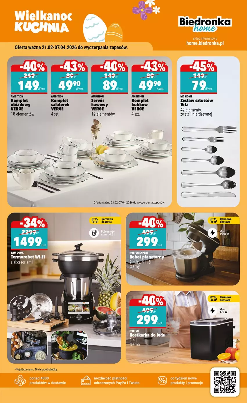 Gazetka promocyjna Biedronka - Home - ważna 21.02 do 28.02.2026 - strona 3 - produkty: Ambition, Fa, Robot, Ser, Zestaw sztućców