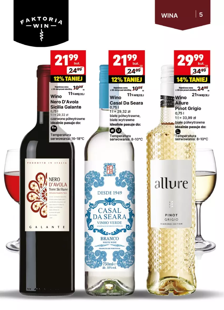 Gazetka promocyjna Delikatesy Centrum - DeliBarek DC10-DC11 - ważna 03.03 do 16.03.2025 - strona 5 - produkty: Gala, Pinot Grigio, Por, Ser, Wino