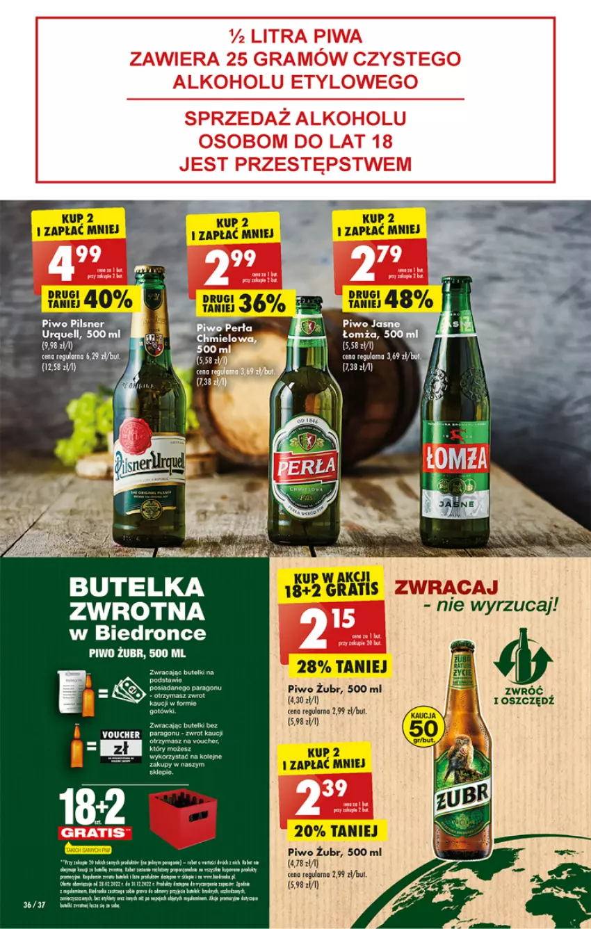 Gazetka promocyjna Biedronka - Gazetka - Biedronka.pl - ważna 16.01 do 21.01.2023 - strona 36 - produkty: Fa, Piwo, Rum