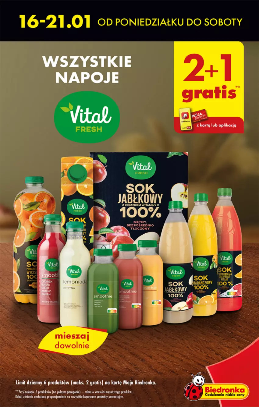 Gazetka promocyjna Biedronka - Gazetka - Biedronka.pl - ważna 16.01 do 21.01.2023 - strona 5 - produkty: Ba!, Fa, Gra, Por, Smoothie