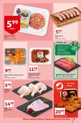 Gazetka promocyjna Auchan - Sezon na radość Supermarkety - Gazetka - ważna od 26.05 do 26.05.2021 - strona 5 - produkty: Kurczak, Mięso mielone, Hamburger, Stek, Polędwiczki z kurczaka, Burger, Kiełbasa biała, Grill, Kiełbasa, Mięso
