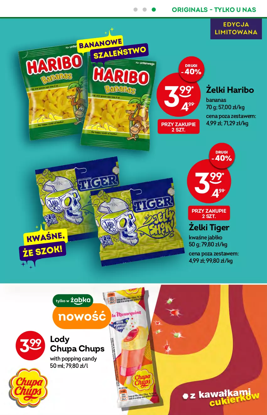 Gazetka promocyjna Żabka - ważna 20.07 do 26.07.2022 - strona 16 - produkty: Ananas, Candy, Chupa Chups, Gin, Haribo, Kawa, Lody, Tiger