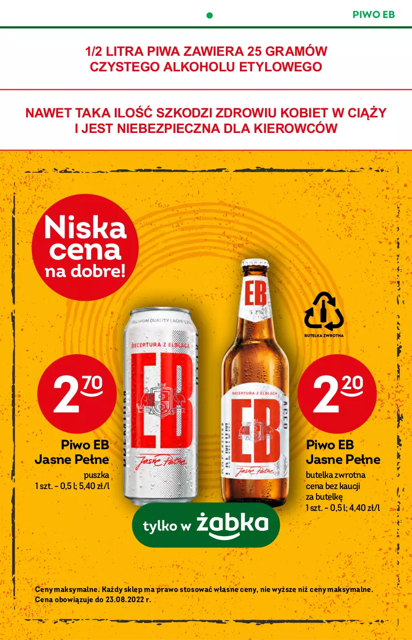 Gazetka promocyjna Żabka - ważna 20.07 do 26.07.2022 - strona 20 - produkty: Gra, Piec, Piwa, Piwo