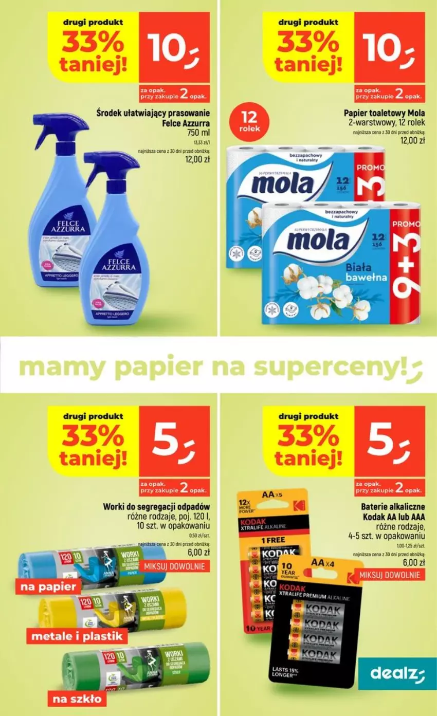 Gazetka promocyjna Dealz - NOWA GAZETKA - ważna 16.07 do 22.07.2026 - strona 41 - produkty: Baterie alkaliczne, Fa, Mola, Papier, Papier toaletowy
