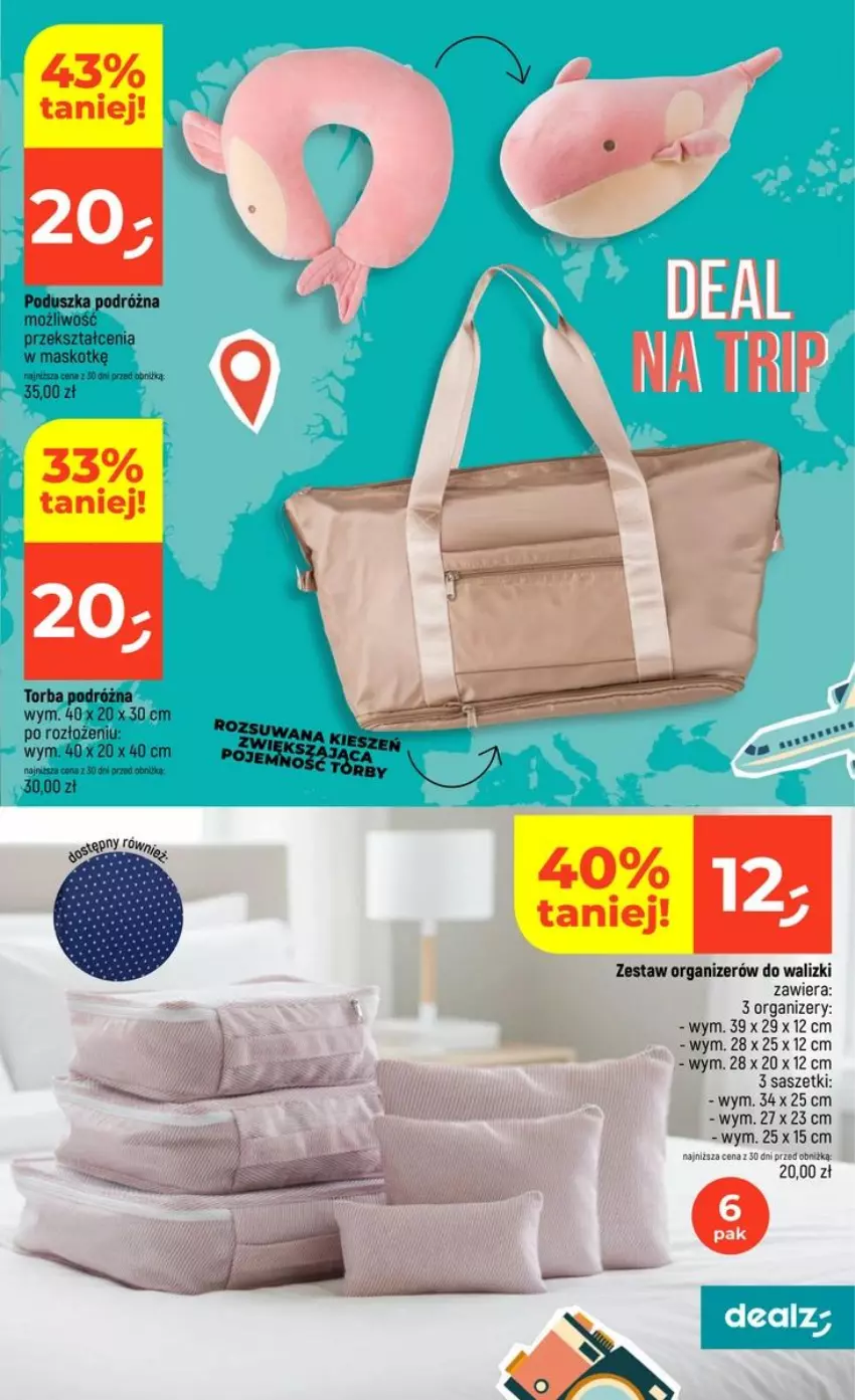 Gazetka promocyjna Dealz - NOWA GAZETKA - ważna 16.07 do 22.07.2026 - strona 53 - produkty: Fa, Organizer, Poduszka, Torba