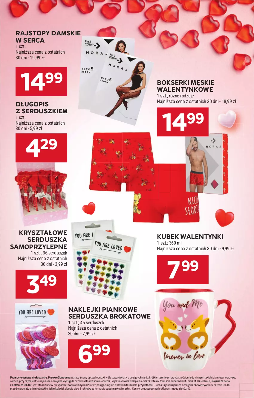 Gazetka promocyjna Stokrotka - Supermarket - ważna 13.02 do 19.02.2025 - strona 13 - produkty: Bokserki, Długopis, Klej, Kubek, Mięso, Mop, Owoce, Rajstopy, Ser, Top, Warzywa