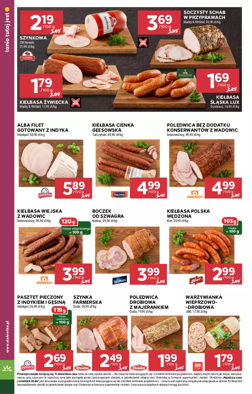 Gazetka promocyjna Stokrotka - Supermarket - ważna 13.02 do 19.02.2025 - strona 18 - produkty: Boczek, Fa, Gra, Kiełbasa, Kiełbasa śląska, Kiełbasa wiejska, Pasztet, Piec, Polędwica, Ser, Szynka, Szynka farmerska