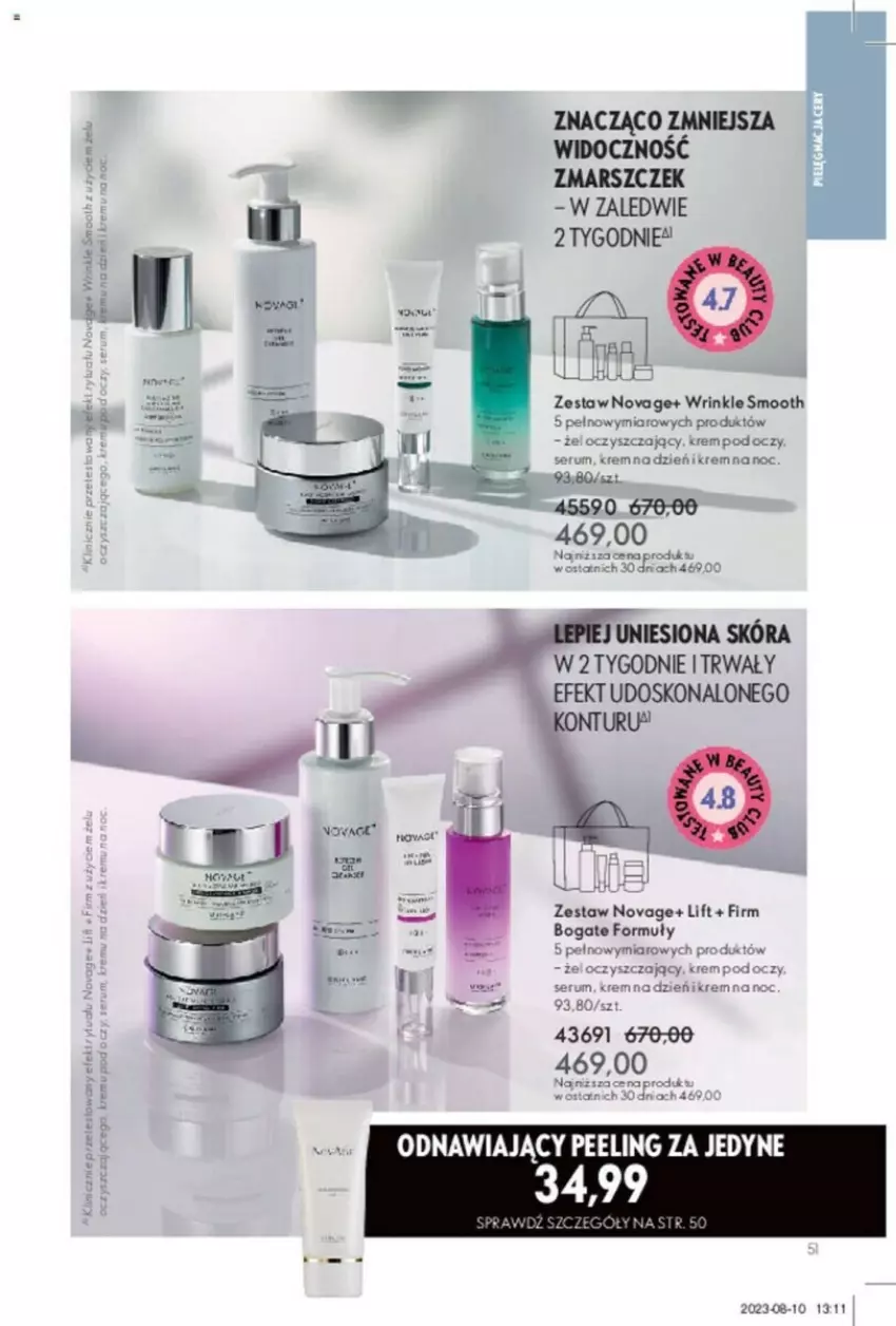 Gazetka promocyjna Oriflame - ważna 31.10 do 14.11.2023 - strona 124 - produkty: Krem na dzień, Mars, NovAge, Peeling, Rum, Ser, Serum