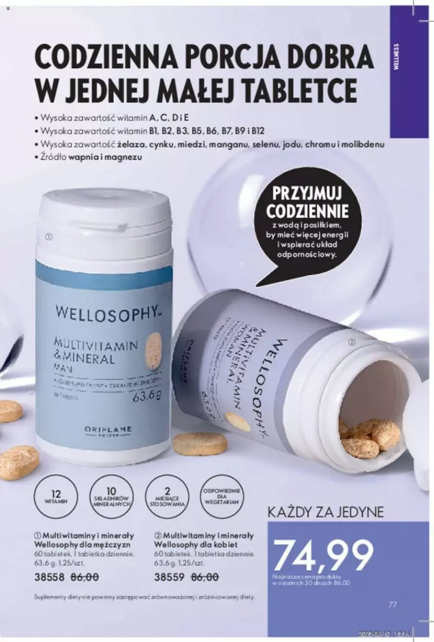 Gazetka promocyjna Oriflame - ważna 31.10 do 14.11.2023 - strona 139 - produkty: Cynk, Magnez, Por, Sok, Tablet