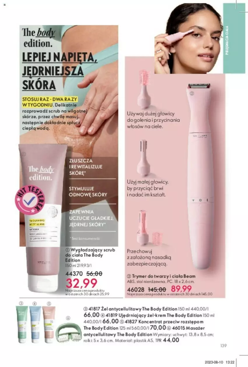 Gazetka promocyjna Oriflame - ważna 31.10 do 14.11.2023 - strona 25 - produkty: Body, Masażer, Piec, Rolki